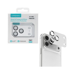 Protetor de Lente de Câmera de Vidro Temperado Para Apple iPhone 17 Pro Prata